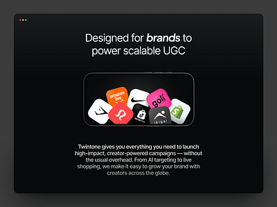 AI Twin Website | Clone your AI Twin ai twin ai videos artificial intelligence brands creators custom avatars dark graphic design ugc ui website