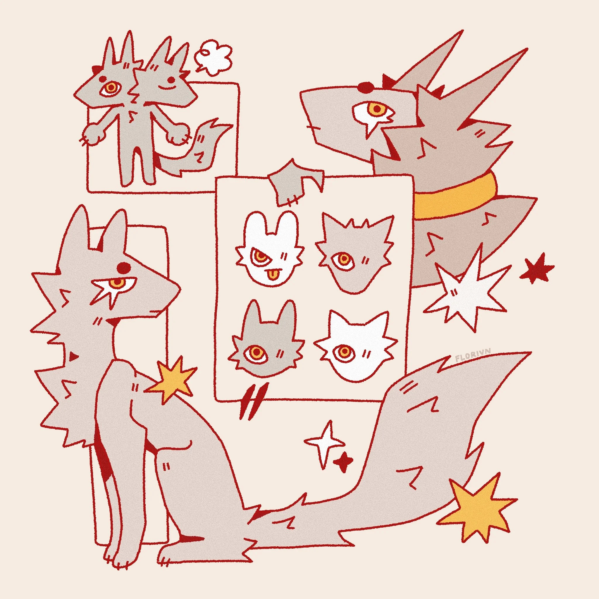 Monster Friends | Original Illustration art illustration procreate