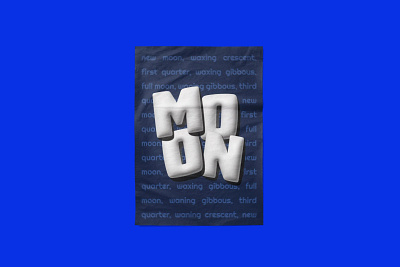 MOON Poster adobe design graphic design illustrator poster poster design typography