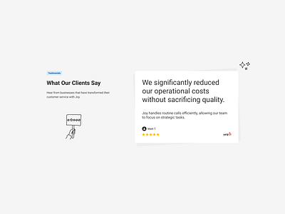 Testimonials ai flat icons opinion page quote rating review saas section social proof testimonial ui ux web website