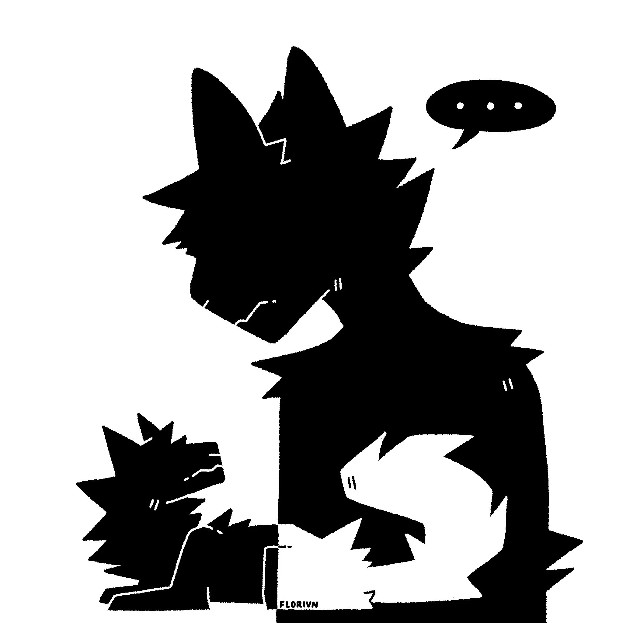 B/W | Original Illustration art illustration procreate