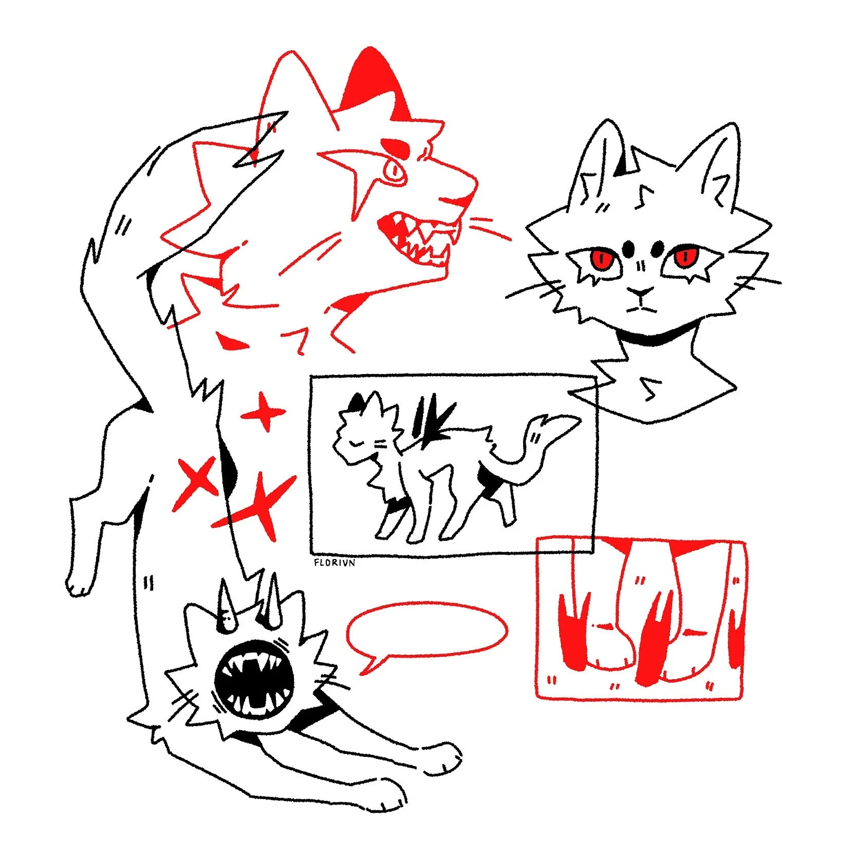 Cats | Original Illustration art illustration procreate