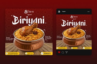 The Royal Bite – Biriyani Ad Design ad design advertisement biriyani gastronomy graphic design marketing marketing campaign restaurant design typography