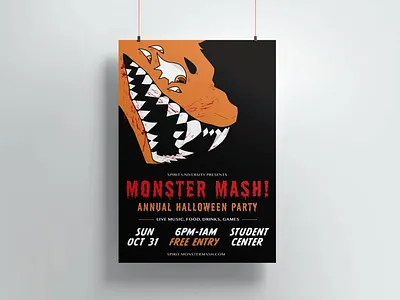 Monster Mash Event Poster adobe adobe indesign design event event poster graphic design illustration indesign poster poster design