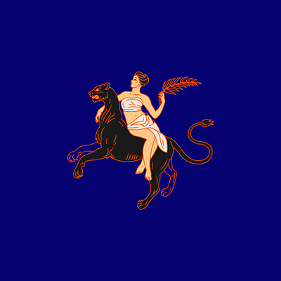 Goddess ancient branding cat design goddess graphic design greece icon illustration logo logo design myths palm puma vector venus