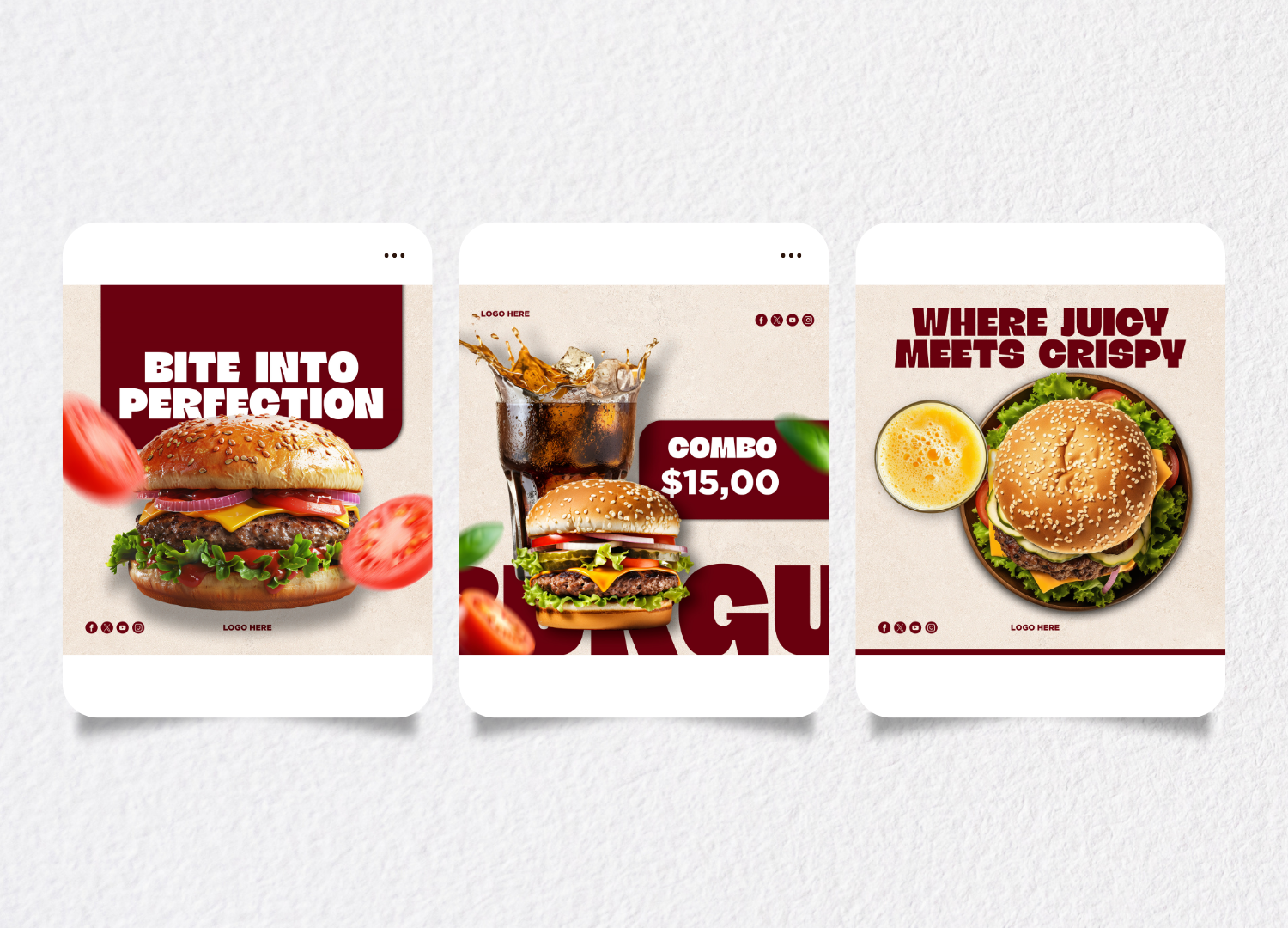 Burger Ad - Social Media branding graphic design photoshop social media