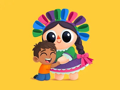 🎀 Lele adorable characters character design childhood memories children illustration colorful design culture based design cute illustration digital art emotional art handcraftedstyle illustration kawaii art latin desing mexican illustration traditional meets modern