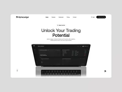 Trading Website Design Project clean design corporate website cryptocurrency website defi defi website finance fintech fintech platform fintech website investment landing page modern website saas website startup trading trading dashboard trading platform trading website ui ux website