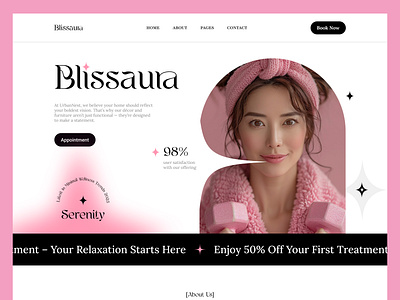 Blissaura - Luxury spa & massage therapy studio cosmetic design graphic design health wellness luxury spa massage massage massage center spa spa massage spa massage studio therapy therapy studio ui ui ux ux web design