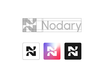 Logo Grid & Standalone N Monogram abstract b2b brand brand identity branding custom design graphic design icon letter logo design logo grid minimalist modern monogram n icon network startup tech visual identity