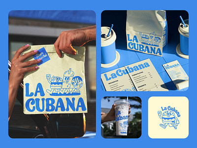 La Cubana - Logo, Branding & Packaging design for cafe brand identity branding cafe cafe branding design food food industry graphic design illustration logo logotype menu design packaging typography vector