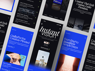 CreaMate.ai - AI Video Generator Responsive Page Website ai ai video artificial intelligence design landing page machine learning responsive responsive layout tech ui ux video generator video maker web web design website website design