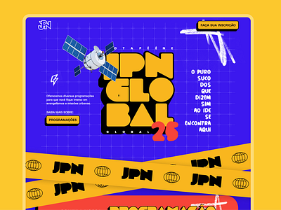 JPN Global blue branding church cool desktop event graphic design jpn global ui website yellow young