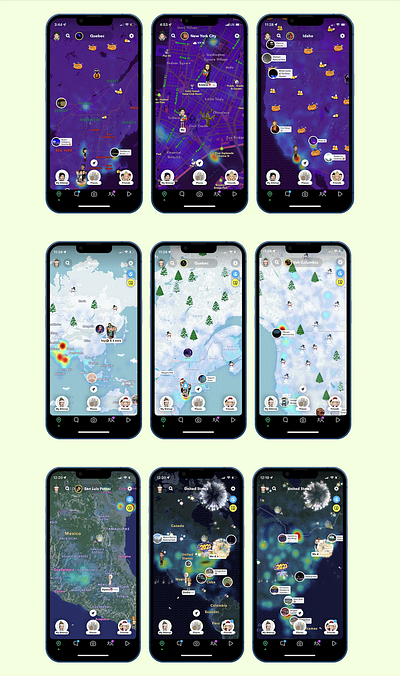 Design for Snapchat Map icon design illustration interface design product design ui