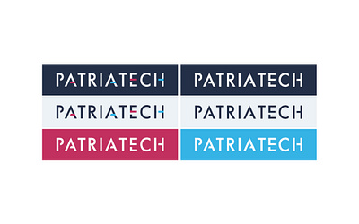 PatriaTech Logo Variations branding graphic design illustrator logo