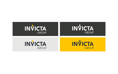 Invicta Group Logo Variations branding illustrator logo logo design