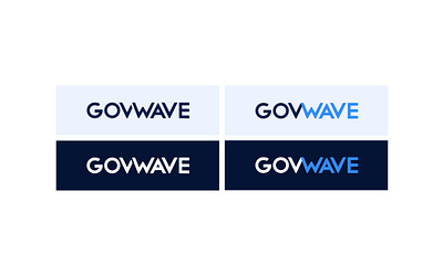 GovWave Logo Variations branding illustrator logo logo design