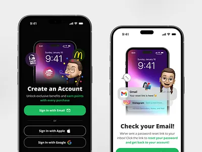 Create Account Mobile | Auth Flow UI 3d animation app apple design graphic design icon iphone logout mobile mobile app ui ui design ux ux design website