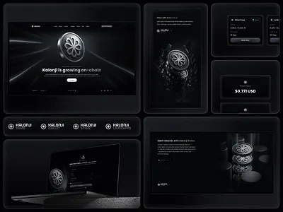 Kalonji Chain Complete Web3 Brand Experience 3d 3d art art blockchain coin crypto crypto dashboard crypto design crypto landing dashboard finance fintech landing prototype token ui ui design wallet web3 web3 design