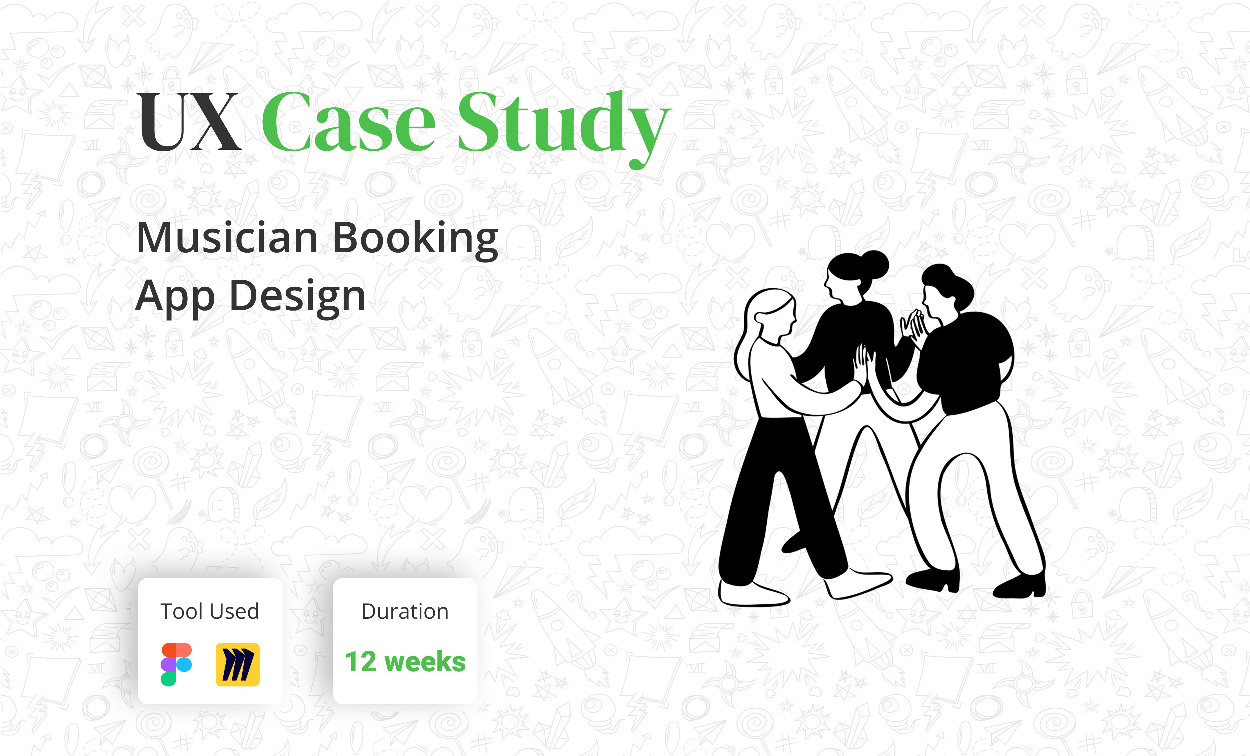 Case Study on Musician Booking App art ui booking app ux branding daily ui illustrator kano model medium ux musician booking app qualititive question quantitative question ui ux design uiux ux analysis ux case study ux research ux survey uxd case study uxd study whole process case