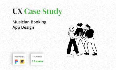 Case Study on Musician Booking App art ui booking app ux branding daily ui illustrator kano model medium ux musician booking app qualititive question quantitative question ui ux design uiux ux analysis ux case study ux research ux survey uxd case study uxd study whole process case