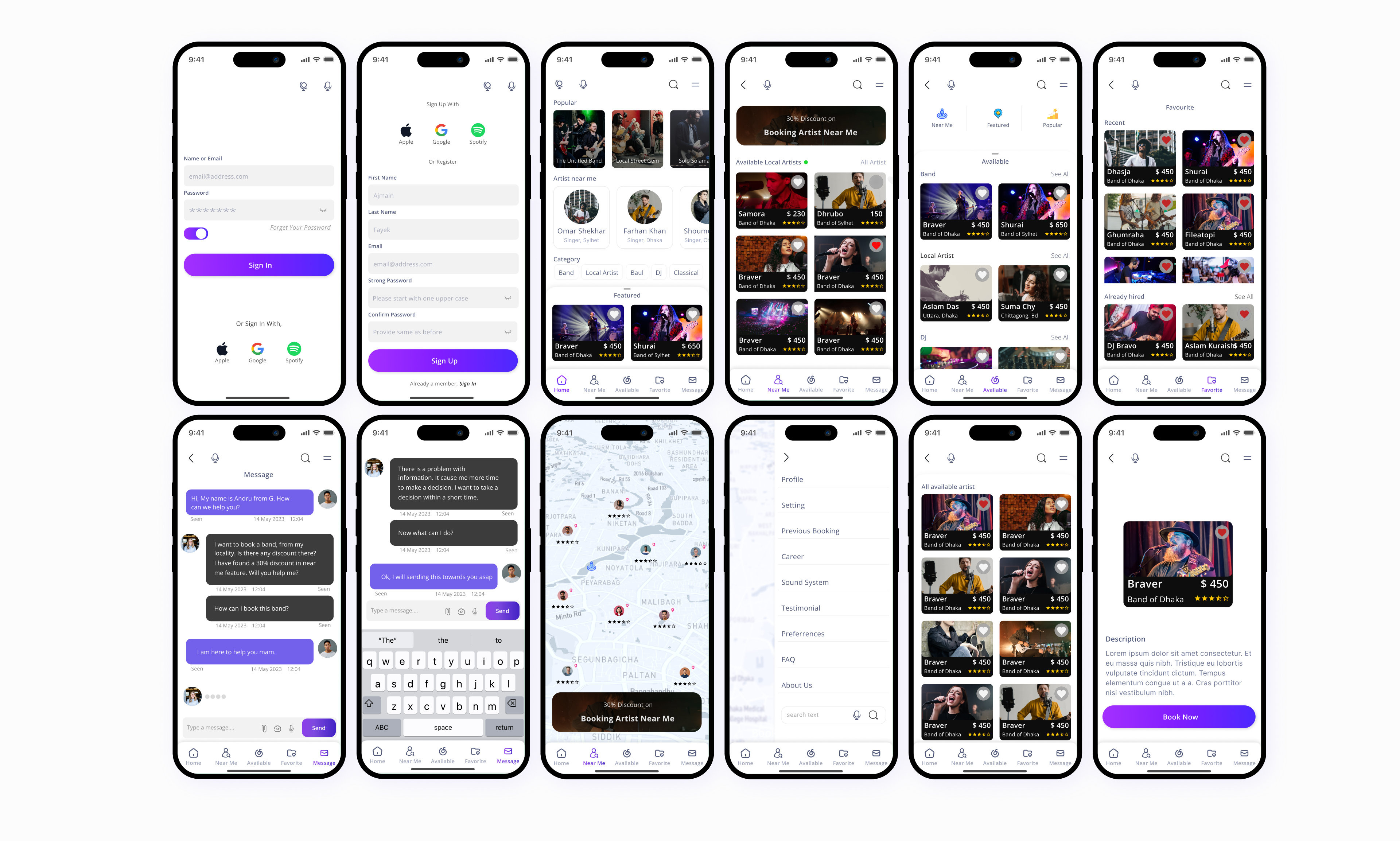 Example of Mobile App UI UX Design