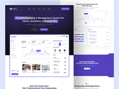 HR Management Landing Page b2b crm employee management hr hr management hr management saas landing page hr website design hris human resources landing page management payroll performance management saas saas design saas landing page design saas platform saas website startup uiux design