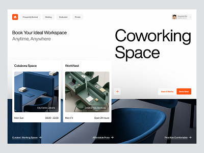 Coworking Space Agency agency branding business company coworking design digital elementor framer landing marketing office page rental space studio ui webflow website wordpress