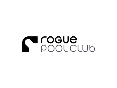 ROGUE POOL CLUB branding design flat graphic design icon illustration illustrator logo logo design mark minimal modern timeless typography vector