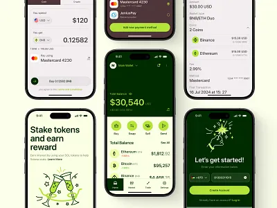 Your Crypto, Your Rules - Cryptocurrency App app binance crypto cryptocurrency design detail transaction ios market mobile mobile app payment sell stats token transactions ui ui ux uidesign user flow ux