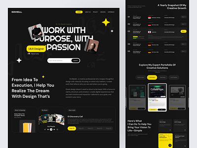 Personal Portfolio Website business creative design freelancer personal personal portfolio portfoilo professional template ui ux website