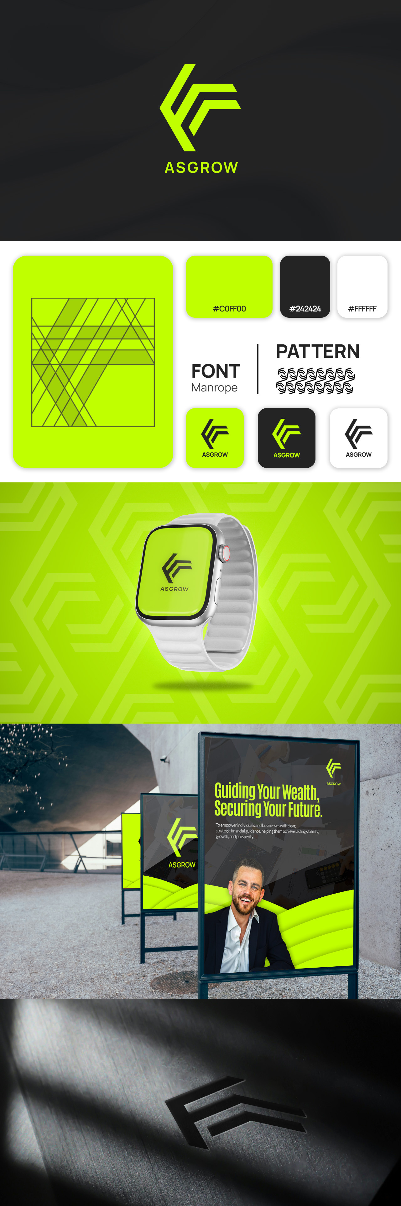 ASGROW - FINANCE CONSULTANT adobe illustrator adobe photoshop ads banner brand identity branding business creative graphic design logo logo design social media design ui