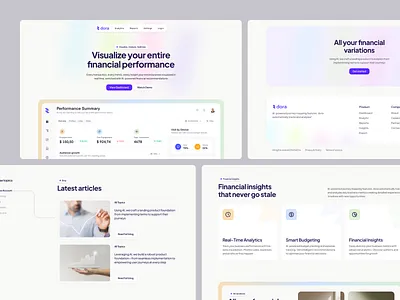 AI-Powered Financial Insights Platform aiux dashboardui design fintechdesign investorready landing page orixcreative productdesign saasdesign ui uxstrategy web web design webdesign website