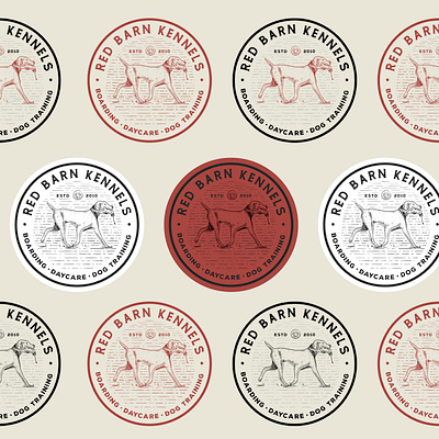 Classic Character, Trusted Care — Red Barn Kennels Logo Design agency animal barn brand branding classic design dog graphic design illust illustration inspiration inspirations logo pet vintage