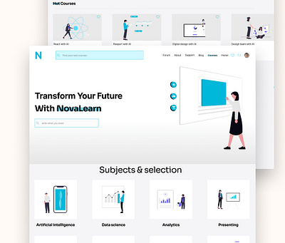 Course page design ui ux uxdesign