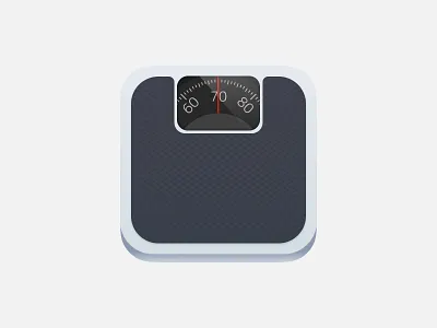 Retro Weight Scale badges card design figma icon ui ux web design weight scale widget