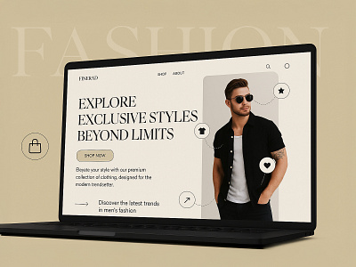 Explore Exclusive Styles Beyond Limits – Fashion Website Design 3d animation clothing ecommerce fashion graphic design interface mens minimalist motion graphics shopping trends trendsetter ui