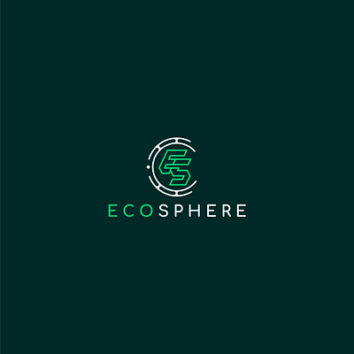 Minimalist "ECOSPHERE" Logo Design Featuring ES Monogram brand identity branding design design logo flat graphic design icon illustration initials logo logo design logos logotype minimal minimalist modern monogram timeless unique