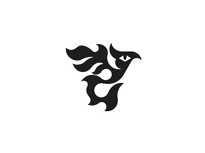 Mythical phoenix ready-made logo for sale by Anhdodes - Logomark anhdodes bird branding creature design eagle graphic design illustration logo logo design logo designer logodesign minimalist logo phoenix
