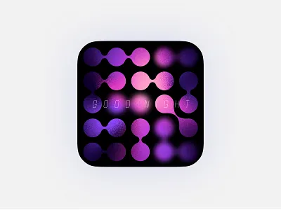 Dreamy Gradient ‘Good Night’ Art abstractpattern card design digitalart goodnight gradient purplehues widget
