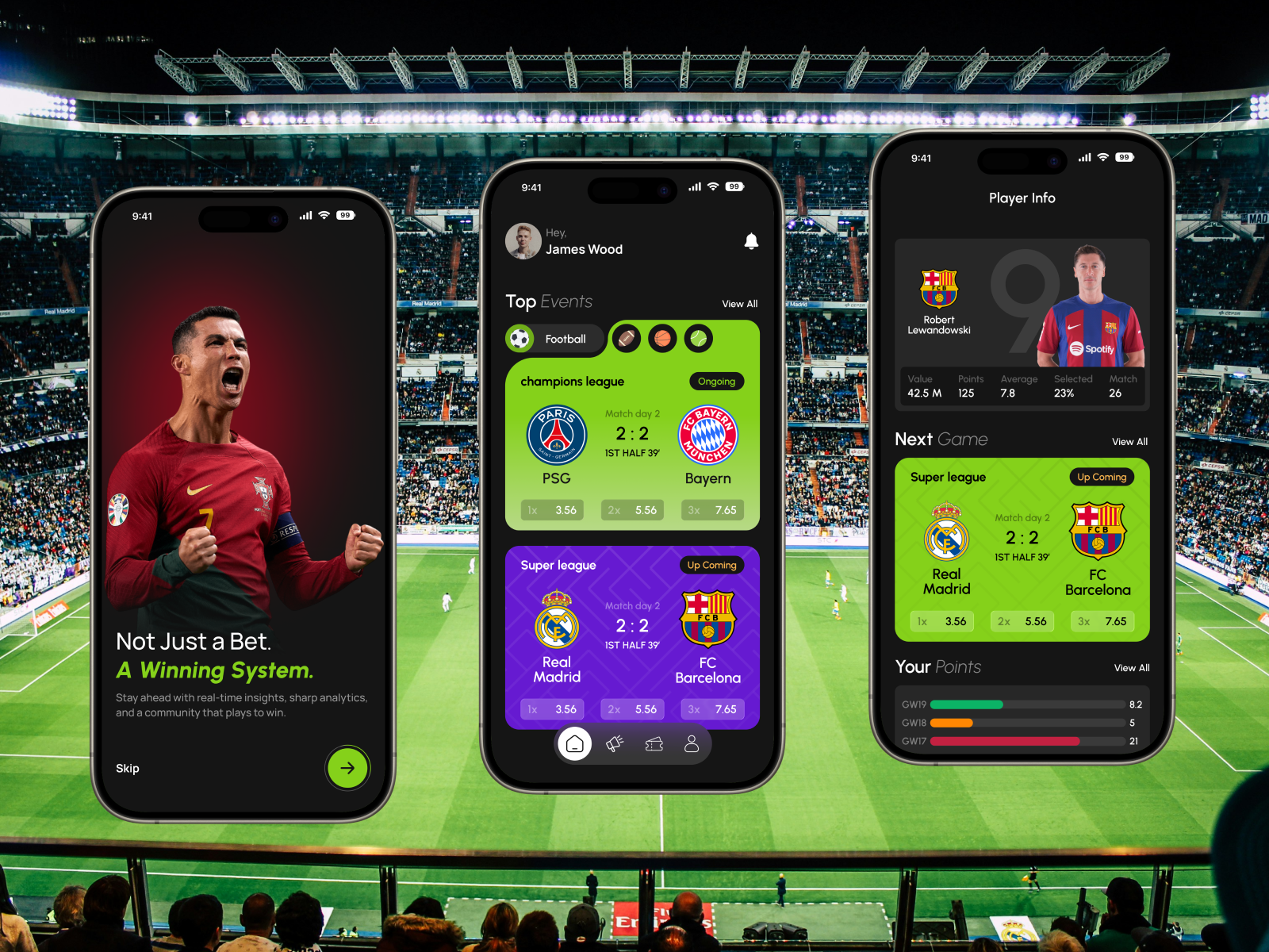 Sports Betting App – Football Fixtures & UI Design android app app interface betting app clean ui dark mode ui fantasy football fixtures app football app football stats ios app live score app match prediction mobile app design mobile ui scoreboard ui soccer app ui sports app sports betting uiux design