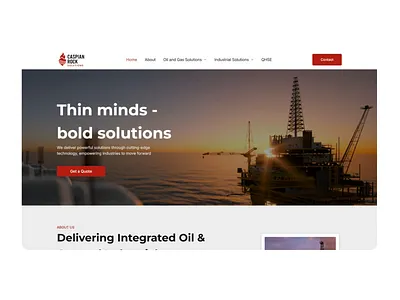 🏗️Caspian Rock Solutions b2bwebsite businesswebsite constructionindustry engineeringdesign industrialdesign soliddesign stoneindustry strongdesign