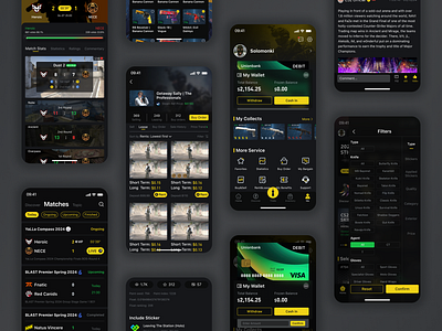 CS2 skins trading app UI/UX design display cs2 ios ui ux