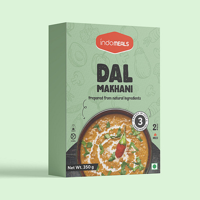 Food Packaging dal makhani packaging design grocery product packaging indian food packaging instant meal packaging modern food branding ready to eat packaging traditional meal box design
