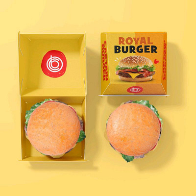 Burger Box bold food branding burger box design burger brand identity burger packaging design creative food packaging fast food packaging fun fast food packaging modern burger branding restaurant packaging design takeaway burger box