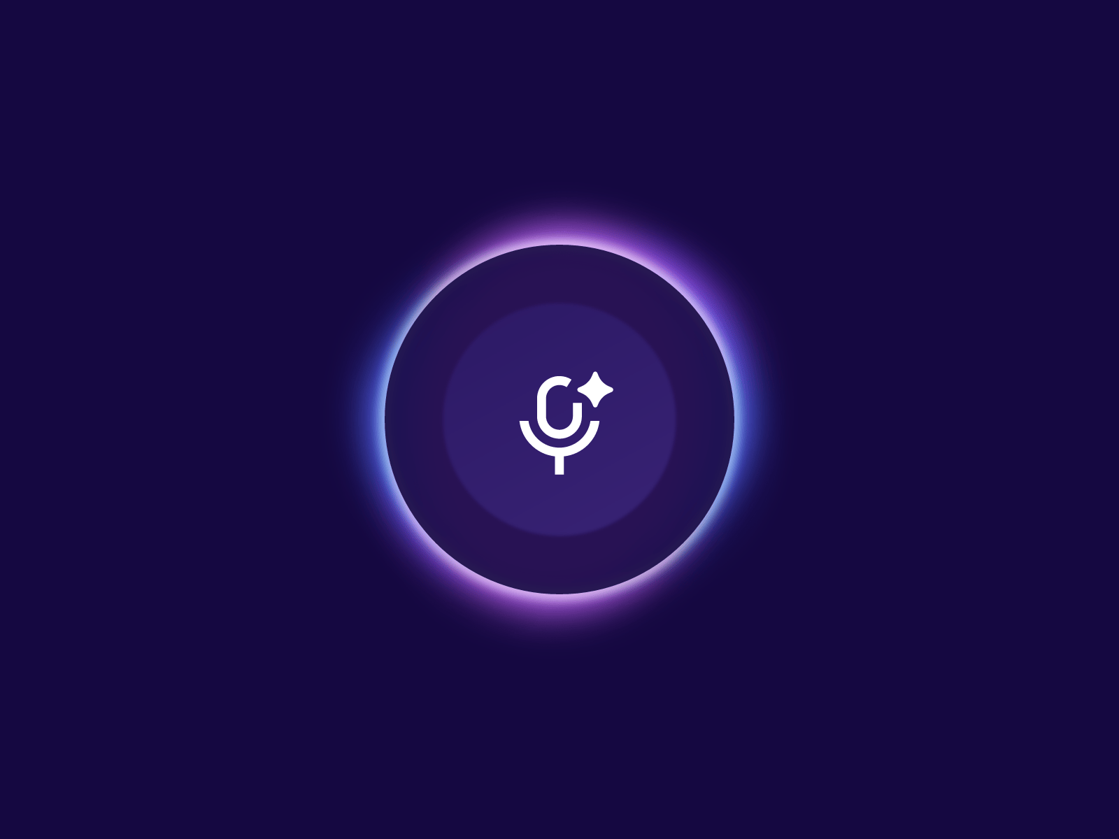 Mic Button ai animation interaction ui