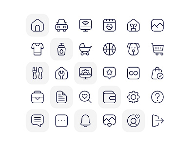 Interface, UI Icon Pack for List armenia design design system graphic design icon design icon library icon pack icons interface line icons product design ui ui design ui icons ui kit web design