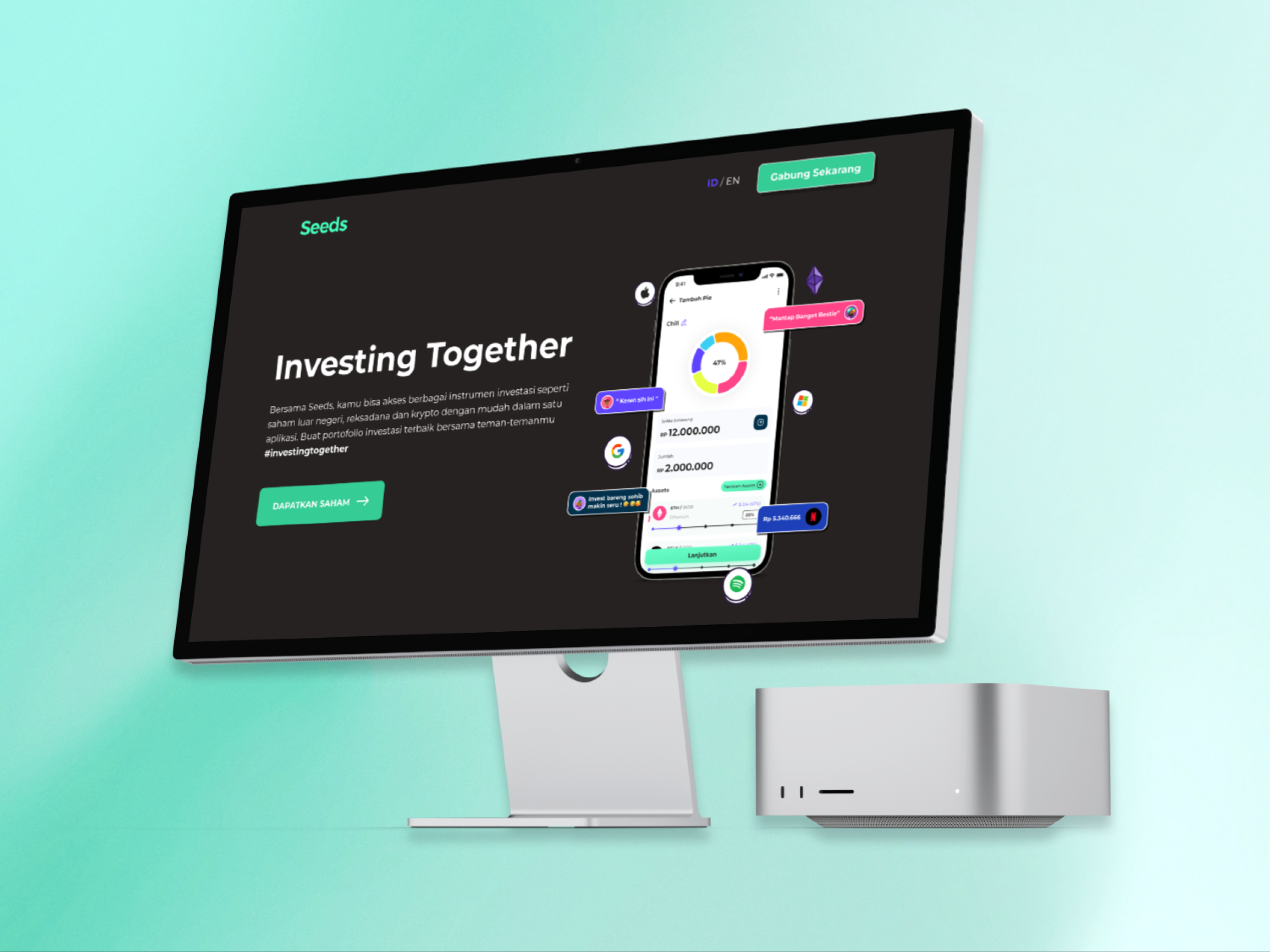 Social Invesment Mobile Apps by Jeri Mulyadi on Dribbble