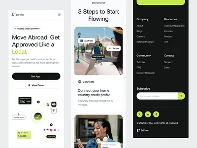 ExFlow - AI Powered Finance Mobile Responsive ai ai agent artificial intelligence b2b banking clean dipa inhouse finance fintech investment mobile responsive modern design responsive design saas startup ui uiux wealth wealth management web design