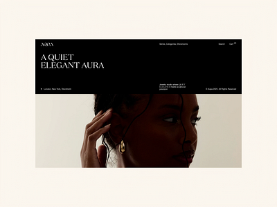 Quiet Elegant Aura bn digital bndigital design ecommerce ui web website